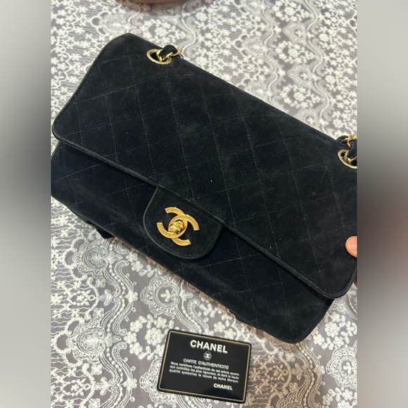 Chanel Vintage Suede CF Flap Bag - Picture 2 of 8